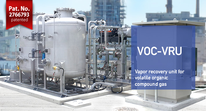 VOC-VRU Vapor recovery unit for volatile organic compound gas/SES SYSTEM ENG SERVICE Co.,Ltd.